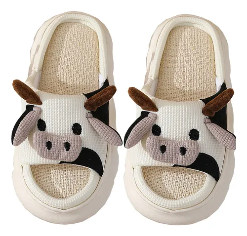 Pantuflas Casa Lindas Y Suaves De Vaca Para Mujer Hombre